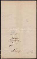 1880 Breznóbánya, Erdőmester levele Magy. Kir. Erdőhivatal fejléces papíron, 34x21 cm