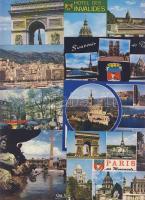 32db francia képeslap közte sok postatiszta