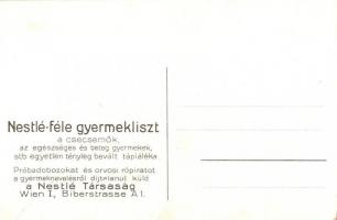 Gróf Andrássy Gyula, politikus. Nestlé-féle gyermekliszt reklám a hátoldalon / advertisement on the ...