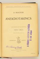 Tóth Béla: A magyar anekdotakincs. Thesaurus anecdoton hungarorum. III. kötet. Bp., é.n. Singer. Kor...