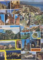 35db spanyol városképes lap közte sok postatiszta