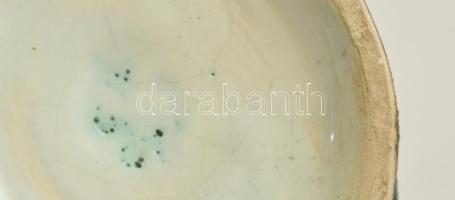 Iparművészeti Vállaltos Gorka halas kiöntő, mázas kerámia, jelzett, hibátlan, m: 20 cm