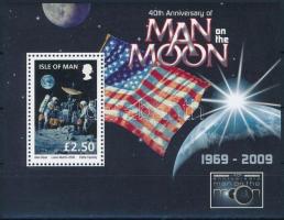 ,,Ember a Holdon&quot; 40. évforduló blokk, 40th anniversary of the &quot;Man on the Moon&quot; block