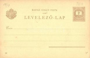 26 db 1900 előtti Ezredéves Kiállítás művészlap barna 2 Kr Ga. díjjegyes lapok jó minőségben / 26 pr...