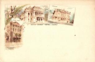 26 db 1900 előtti Ezredéves Kiállítás művészlap barna 2 Kr Ga. díjjegyes lapok jó minőségben / 26 pr...