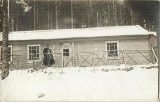 Román harctér, Tiszti kaszinó / WWI K.u.K. officers casino somewhere on the Romanian front. photo (EK)