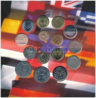 DN "Európai Országok érmei" 14db-os szett eredeti tokban, a belga 5Fr hiányzik T:1-,2
ND ...
