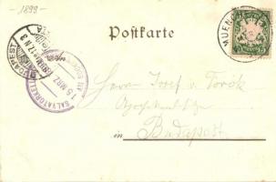 1899 (Vorläufer) Salvator sör próba / Gruss von der Salvator-Probe / beer tasting. Jos. Seiling, J. ...