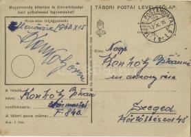 1943 Muszkaföld. Második világháborús tábori posta, repülőgépek / WWII Hungarian Feldpost (EK)