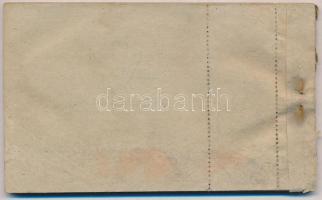 1947. "Demokrata Néppárt" támogatására kiadott számlatömb 50db sorszámozott, felülbélyegze...