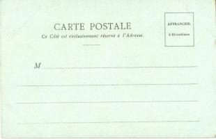 La Poste en Hongrie / The Post Office in Hungary. Magyar Kir. Posta. French edition, flag, litho