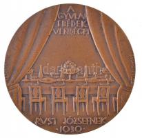 Beck Ötvös Fülöp (1873-1945) 1931. "Gyulai Pál" Br emlékérem. "GYULAI PÁL / A GYULAI-...