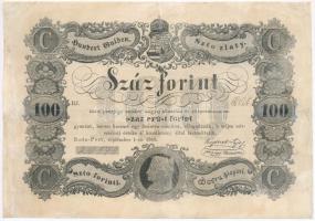1848. 100Ft Kossuth bankó T:IV restaurált Hungary 1848. 100 Forints Kossuth bankó C:G restored Adamo G114