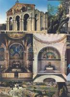 11db Betlehem Jeruzsálem stb izraeli képeslapon postatiszta