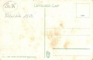 Csízfürdő, Cíz Kúpele; Erzsébet szálloda, Grósz H. zsidó vendéglője, étterem / hotel and Jewish rest...