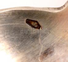 Ezüst (Ag.) mokkás kanál (4 db), jelzett, monogrammal, h:11 cm, nettó:60 g