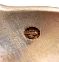 Ezüst (Ag.) mokkás kanál (4 db), jelzett, monogrammal, h:11 cm, nettó:60 g