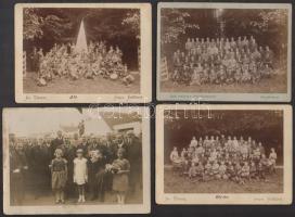 cca 1900 Vegyes fotó tétel, összesen 56 db, közte portrék, csoportképek, 1 db ferrotípia, különböző ...