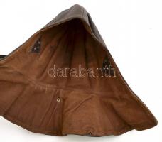 Bőr motoros sapka + szerszámtartó tok