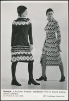 cca 1970 3 db különféle divatfotó, 2 db feliratozott MTI-fotó, különböző méretben