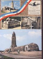 2db francia képeslap a Verduni I vh csata emlékéről