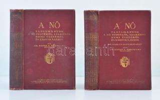 Dr. Bauer A. Bernhard: A nő. I.-II. Tanulmányok a nő testéről, lelkéről, nemi életéről és erotikájáról. Függelék: A prostitució. Fordította Dr. Fülöp Zsigmond. Bp., 1926, Novák Rudolf és Társa, 517+397 p.Kiadói egészvászonkötésben, alső kötet kötése laza.