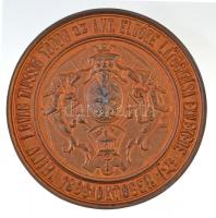 1896. "Lovag Taussig Tódor az A.V.T. elnöke látogatása emlékére - 1896. október 1-én" öntö...