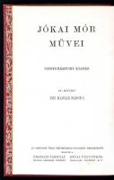 Jókai Mór Művei. Centenáriumi kiadás. 1-50 kötet. Bp. (Franklin-Társulat-Révai.) 1925-1928. Kiadói d...