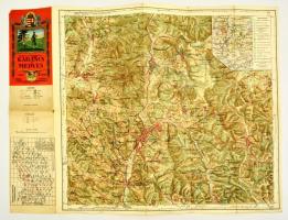 1930 Karancs és a Medves térképe, 1:40000, Magyar Királyi Állami Térképészeti Intézet, 51×46 cm