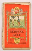 1936 Gerecse és a Gete térképe, 1:50000, Magyar Királyi Állami Térképészeti Intézet, szakadással, 71...