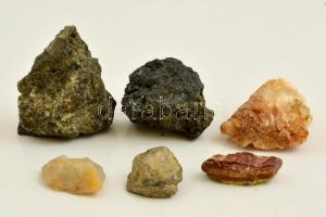 6 db különféle érdekes ásvány