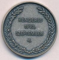 Berán Lajos (1882-1943) 1993. Kenderes 1993. szeptember 4. ezüstözött fém emlékérem (40mm) T:2