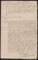 1756 Nagyabonyi Csiba János, gróf Zichy Ferenc és Naszvady János által aláírt Körtvélyesen kelt irat korabeli hiteles másolata