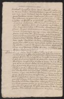 1756 Nagyabonyi Csiba János, gróf Zichy Ferenc és Naszvady János által aláírt Körtvélyesen kelt irat...