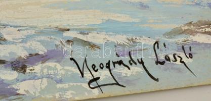 Neogrády jelzéssel: Téli patakpart. Tempera, karton, 40×50 cm