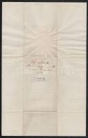 1858 Scitovszky János hercegprímás, esztergomi érsek fejléces levele, rajta Szajbély Henrik (1803-18...