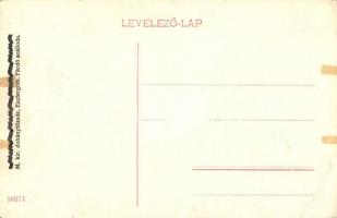 Esztergom, Széchenyi tér, Oblatt Lajos lisztraktára, piaci árusok, Kereskedelmi és iparbank, Foncier...