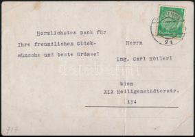 1913 Lehár Ferenc (1870-1948) zeneszerző aláírása őt ábrázoló levelezőlapon