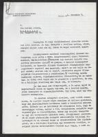 1957-1964 Vas Zoltán (1903-1983) 1956-os államminiszter, író és Kádár János személyes, olykor kölcsönösen sértő hangú levelezésének másolata: 3 Kádárnak írt levél, 4 válasz Kádártól, egy Biszkutól, egy Lukácstól, valamint Vas Zoltán 56-os szerepvállalása miatt indított elnöki tanácsi kegyelem másolata.