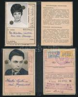 cca 1951-1987 Hartai László (1925-1987) a Legfelsőbb Bíróság tanácselnökének és feleségének 4 db ked...