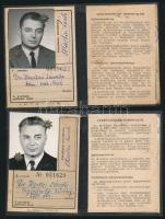 cca 1951-1987 Hartai László (1925-1987) a Legfelsőbb Bíróság tanácselnökének és feleségének 4 db ked...