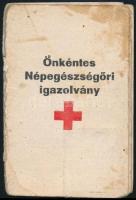 cca 1950 4 db Vöröskeresztes igazolvány