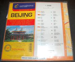 Peking térképe, feltüntetve a 2008 évi olimpiai események helyszínei, turisztikai látványosságok, ré...