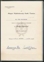 1960-1968 Wild Frigyes (1910-?) két népköztársasági kitüntető oklevele