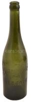 Régi sörös palack, Polgári Serföző Kőbánya felirattal, 0,45 l, hibátlan, m:26 cm