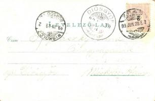 1899 Mezőhegyes, Cukorgyár, este . Bloch H. kiadása (EK)