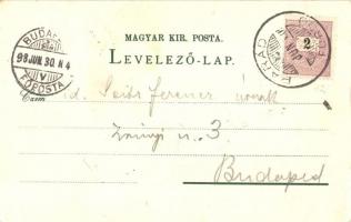 1898 Parádfürdő, Hidegvíz-gyógyintézet, Cservice forrás, Erzsébet és Ibll szálló, Juliette lak, Fede...