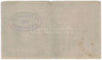 1918. 25K "3117" 3mm, hullámos hátlap, hamis "Kunágotai Hitelintézet 1919" felül...