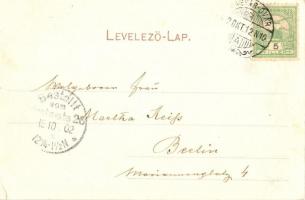 Mosonmagyaróvár, Magyaróvár; Preussberger vendéglő a főhercegi parkban; kiadja Kumpf Antal (EK)