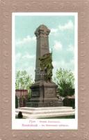 Ruse, Russe, Rustchuk; Le monument militaire / military monument. Art Nouveua Emb.